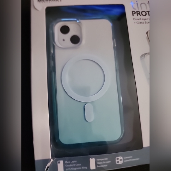 iPHONE 15 Protector Pack Mercury 3 IN 1 TINT Gradient Case Screen & Lens Magsafe - Picture 8 of 9